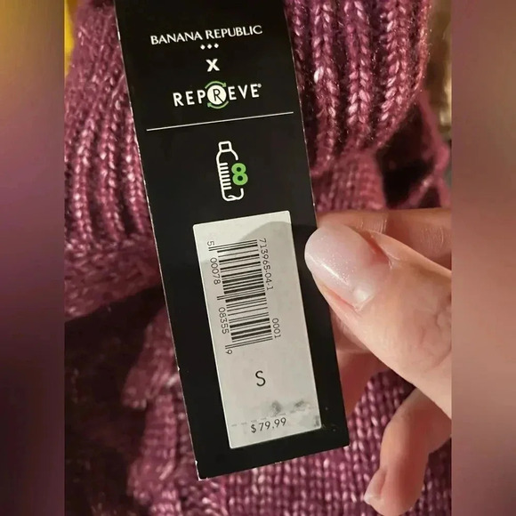 Banana Republic Cozy Cable Mock-Neck Sweater - Picture 8 of 15